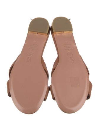Aquazzura Leather Slides