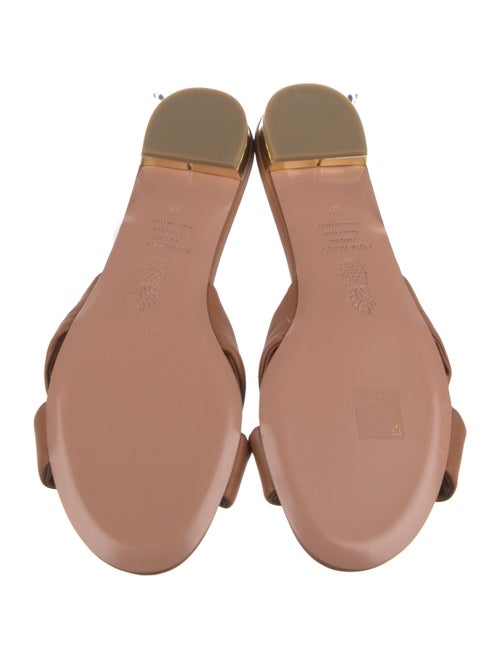 Aquazzura Leather Slides