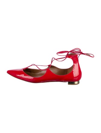 Aquazzura Patent Leather Flats