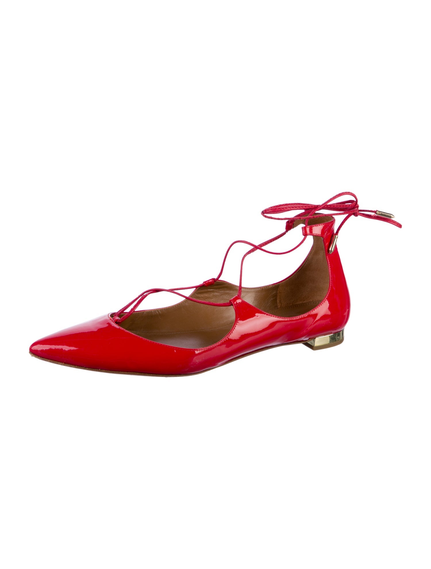 Aquazzura Patent Leather Flats
