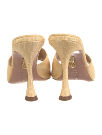 Aquazzura Straw Slides