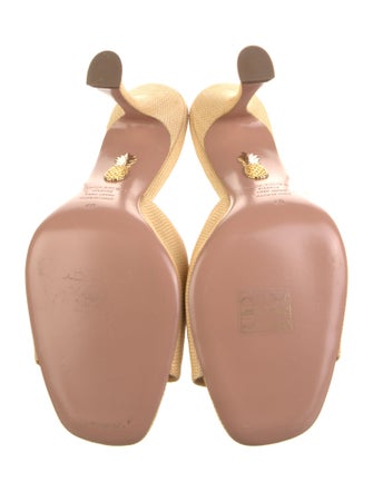 Aquazzura Straw Slides