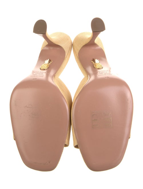 Aquazzura Straw Slides