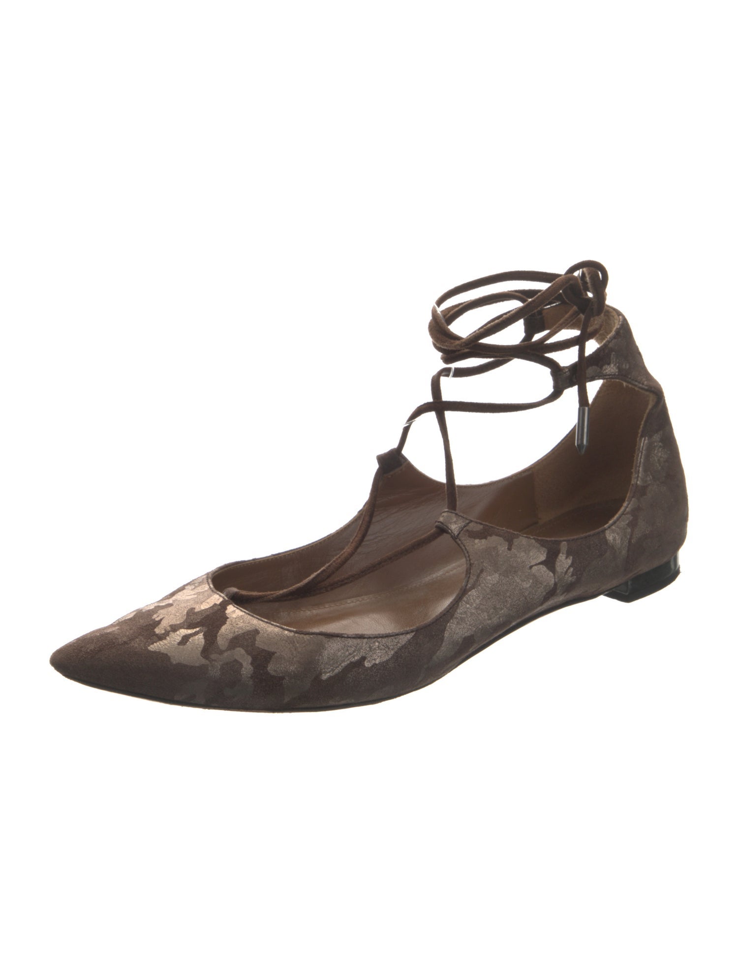 Aquazzura Leather Ballet Flats