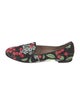 Aquazzura Canvas Floral Print Flats