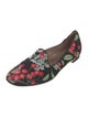 Aquazzura Canvas Floral Print Flats