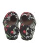 Aquazzura Canvas Floral Print Flats