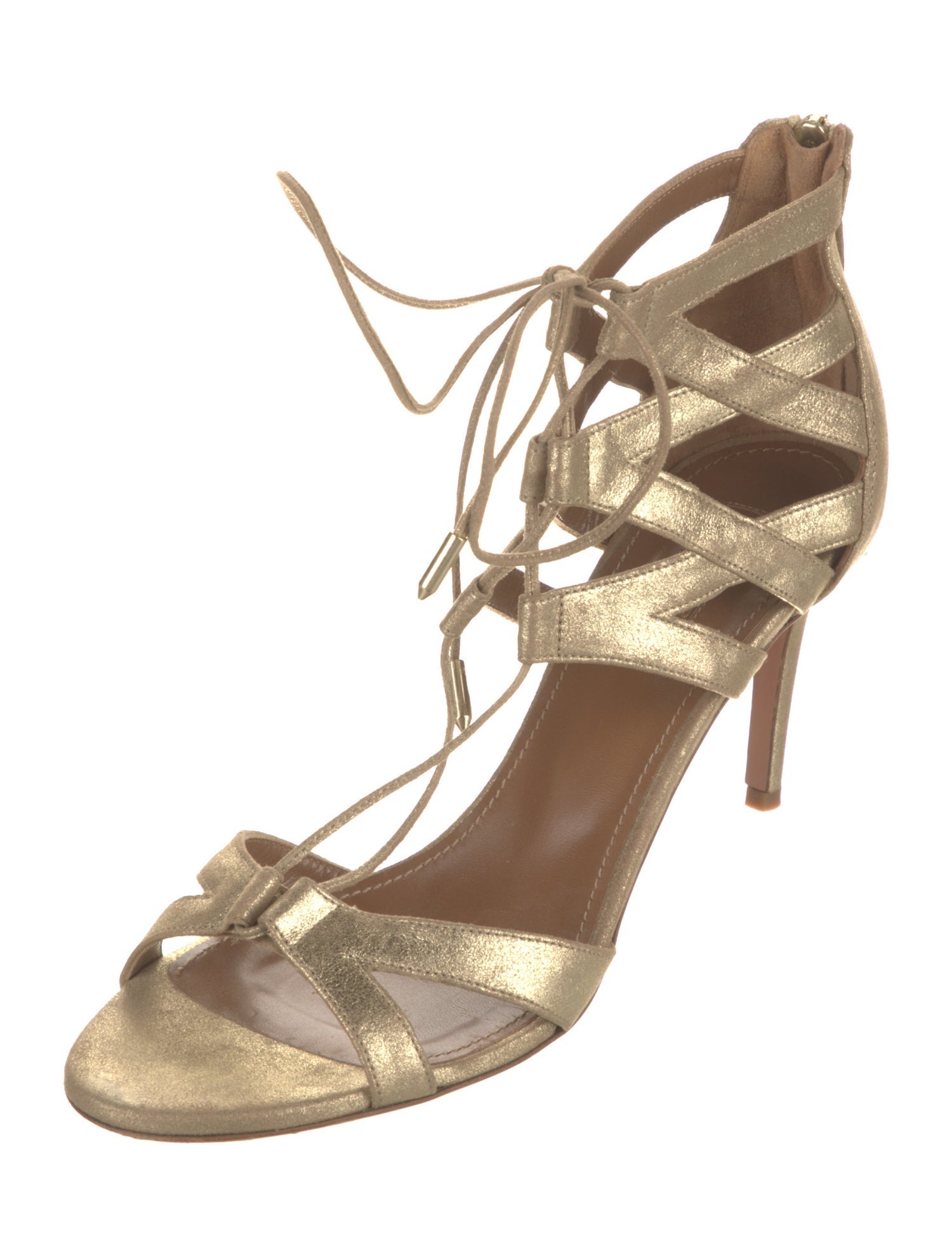Aquazzura Suede Gladiator Sandals