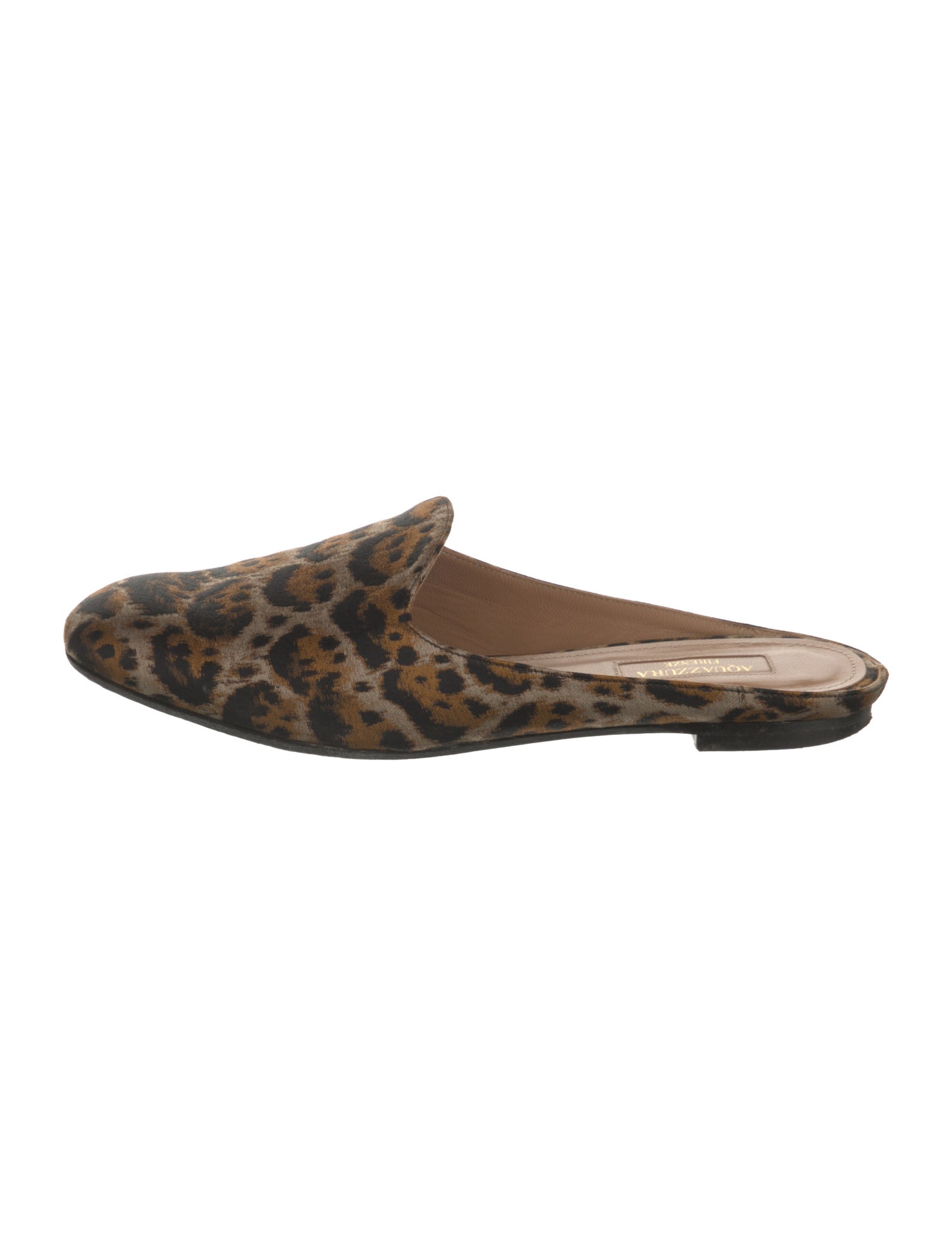 Aquazzura Animal Print Mules