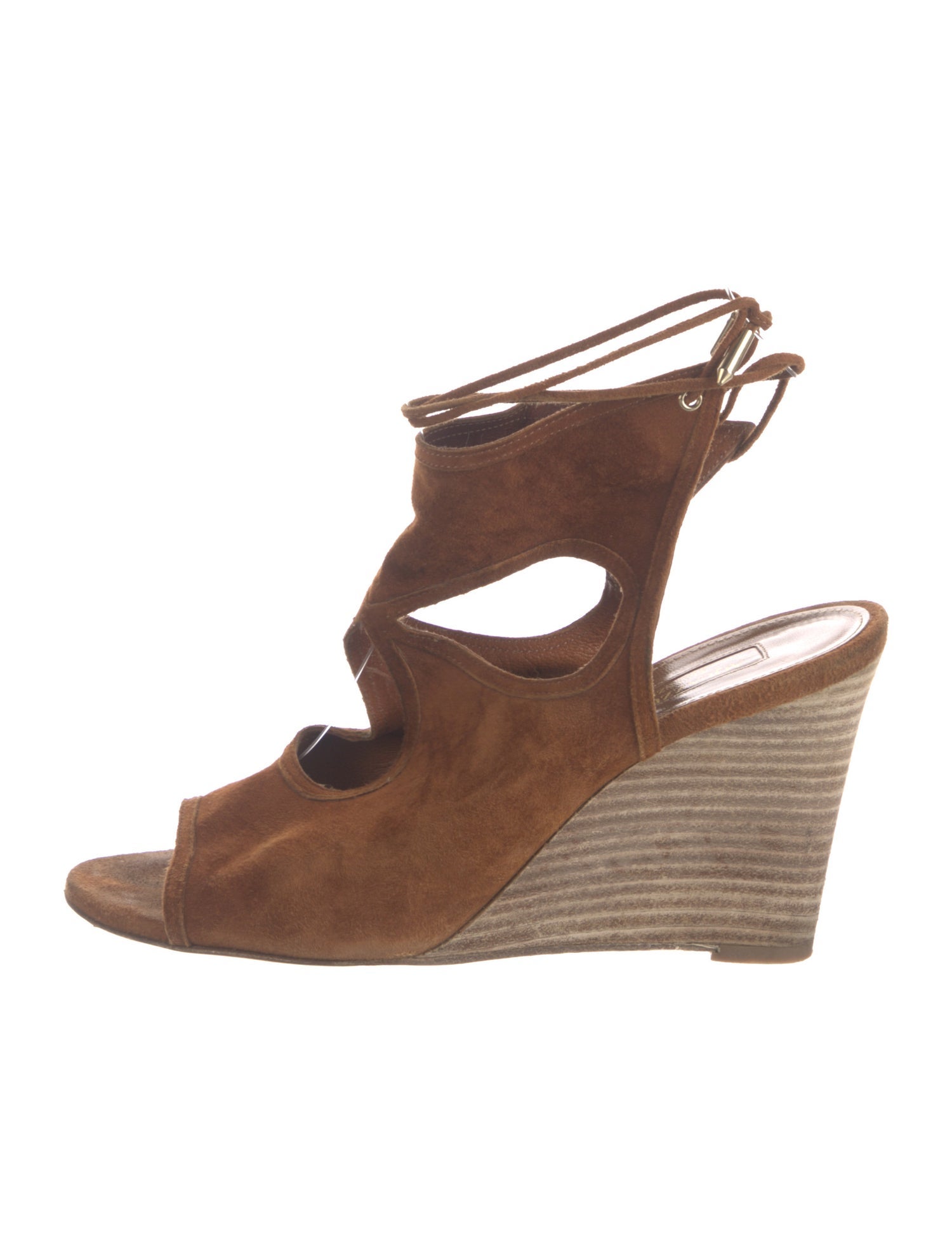 Aquazzura Suede T-Strap Sandals