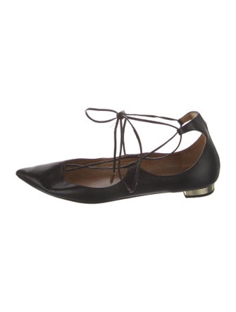 Aquazzura Leather Flats