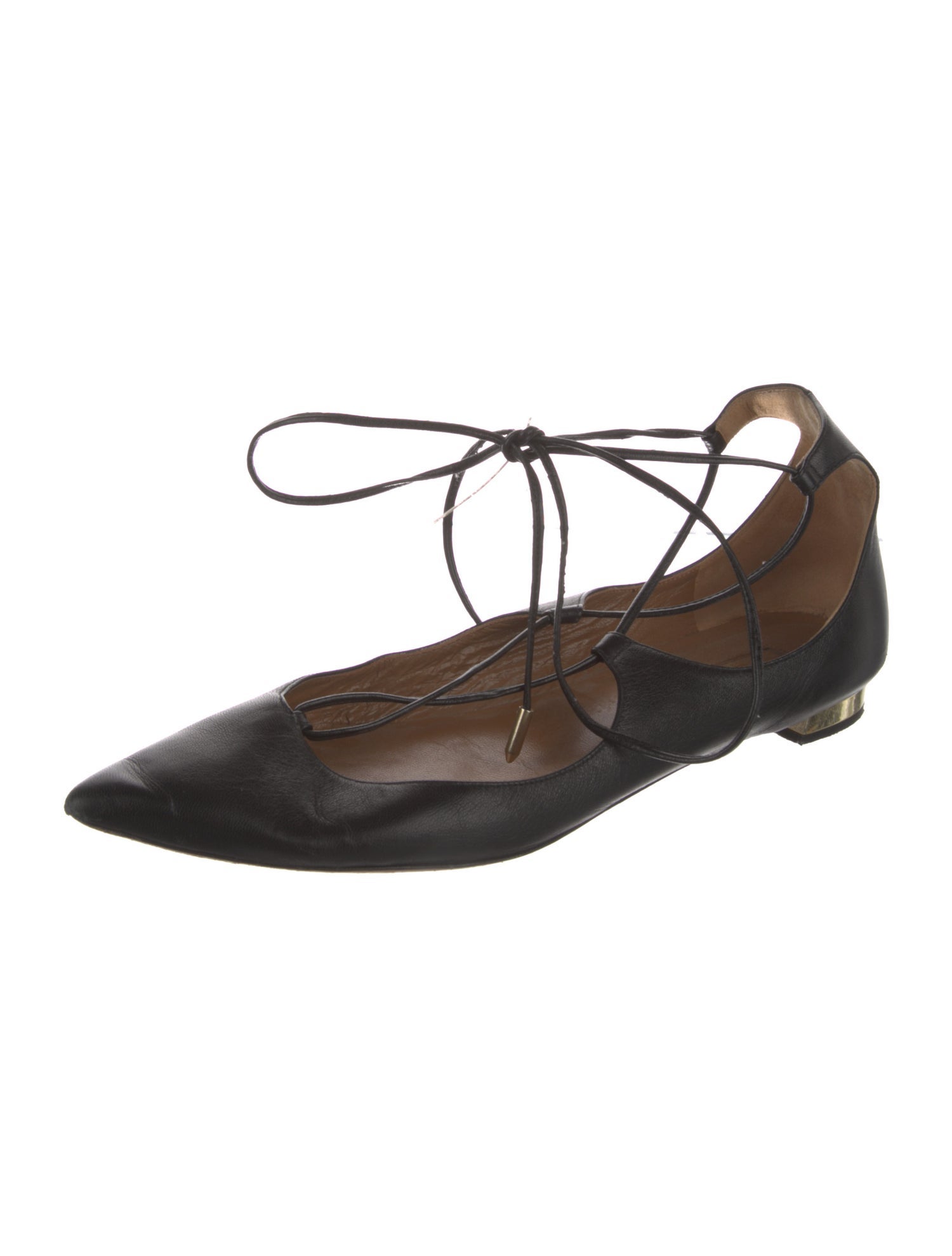 Aquazzura Leather Flats