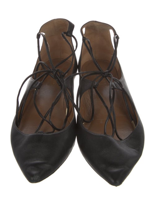 Aquazzura Leather Flats