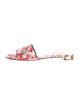 Aquazzura Canvas Printed Slides