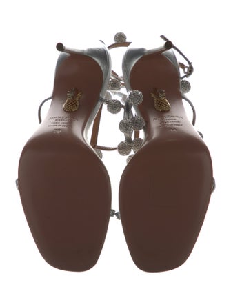Aquazzura Leather T-Strap Sandals