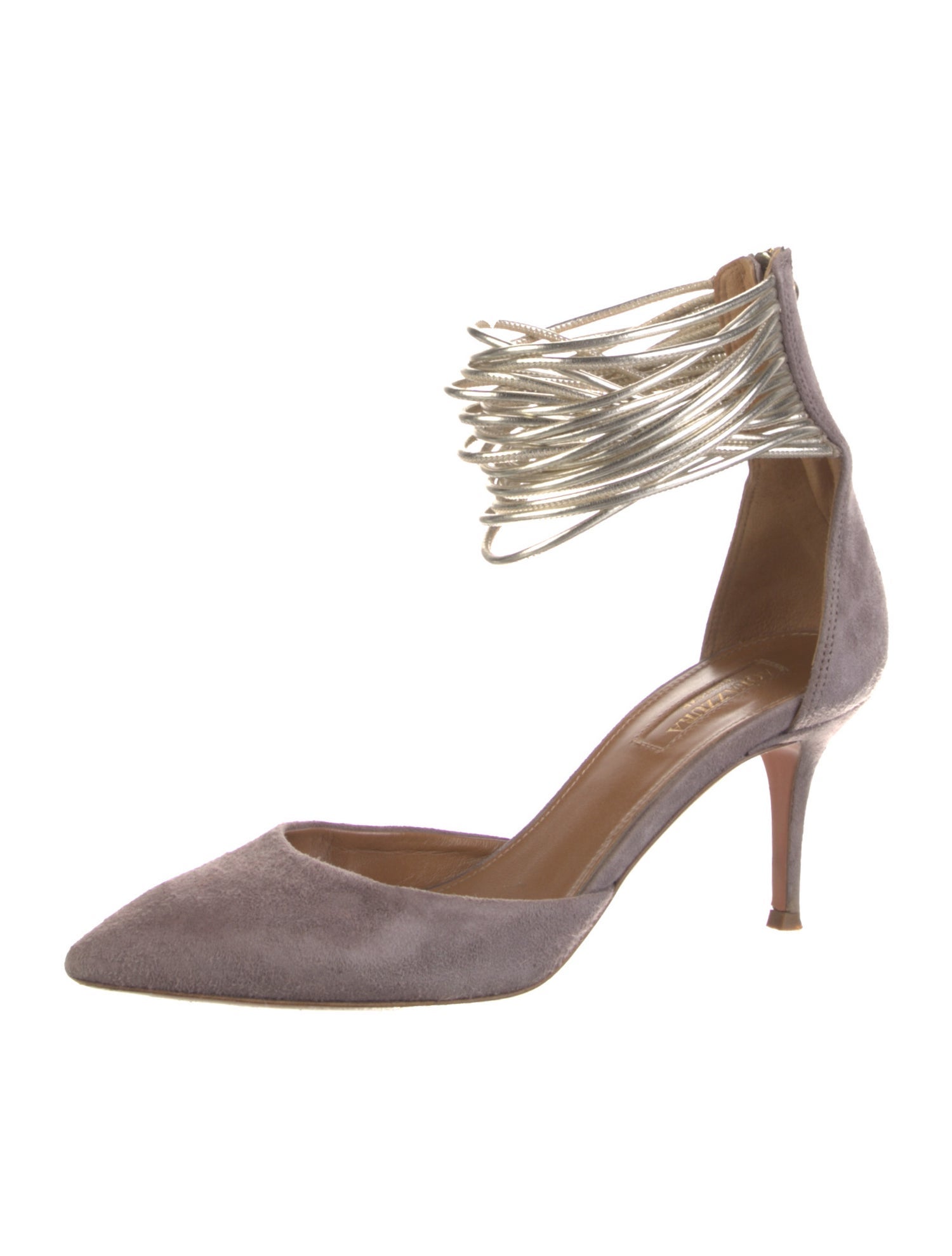 Aquazzura Suede D'Orsay Pumps