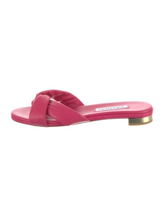 Aquazzura Leather Slides