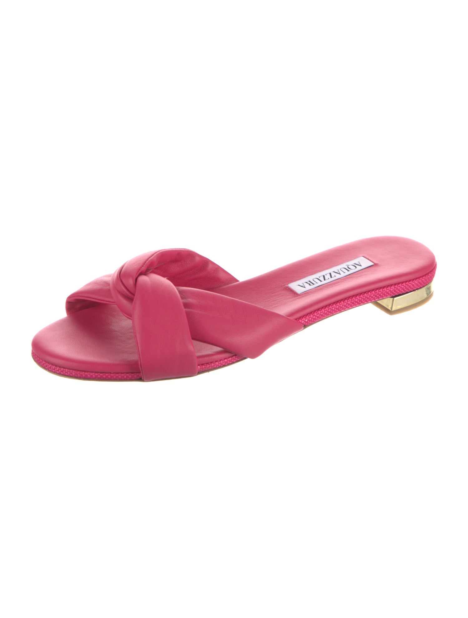 Aquazzura Leather Slides