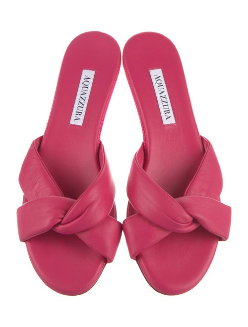 Aquazzura Leather Slides