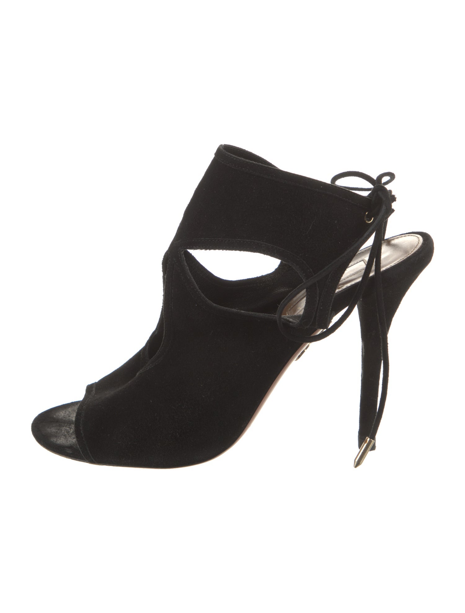 Aquazzura Suede Slingback Sandals