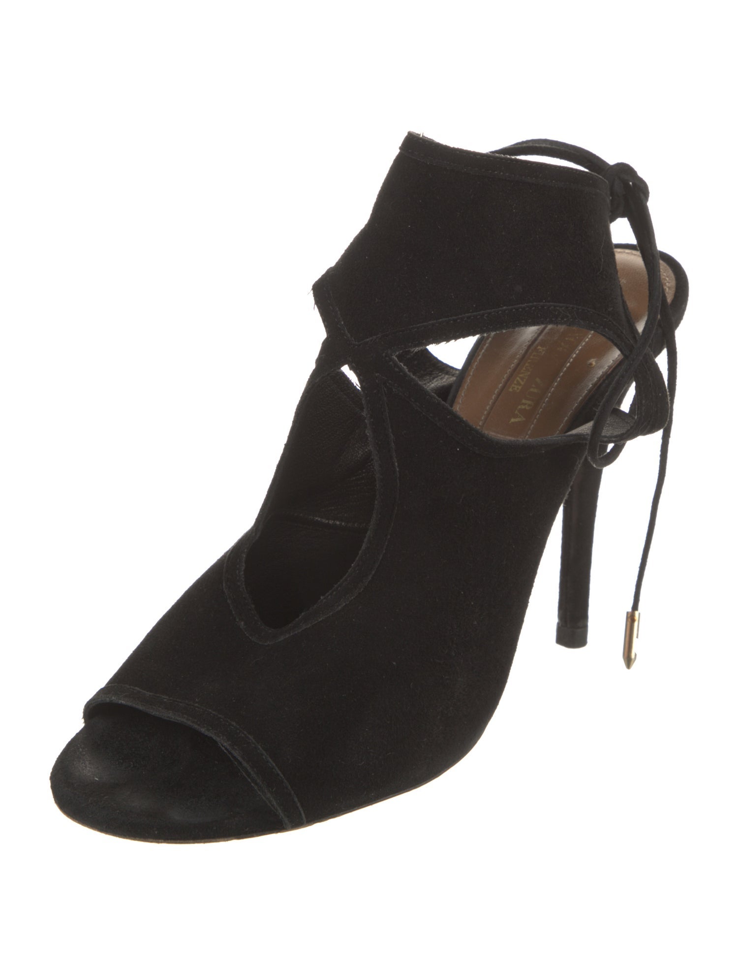 Aquazzura Suede Slingback Sandals