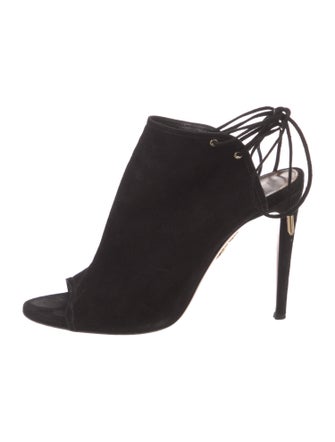 Aquazzura Suede Mules