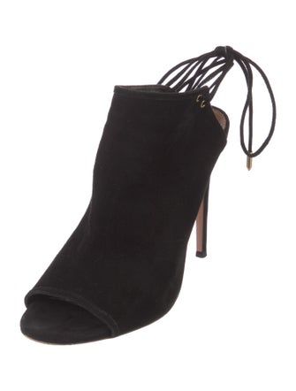 Aquazzura Suede Mules