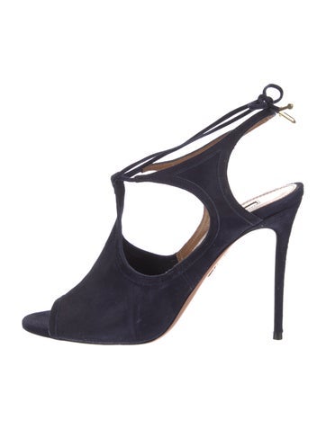 Aquazzura Sandals Suede T-Strap IT 38.5 | 8.5