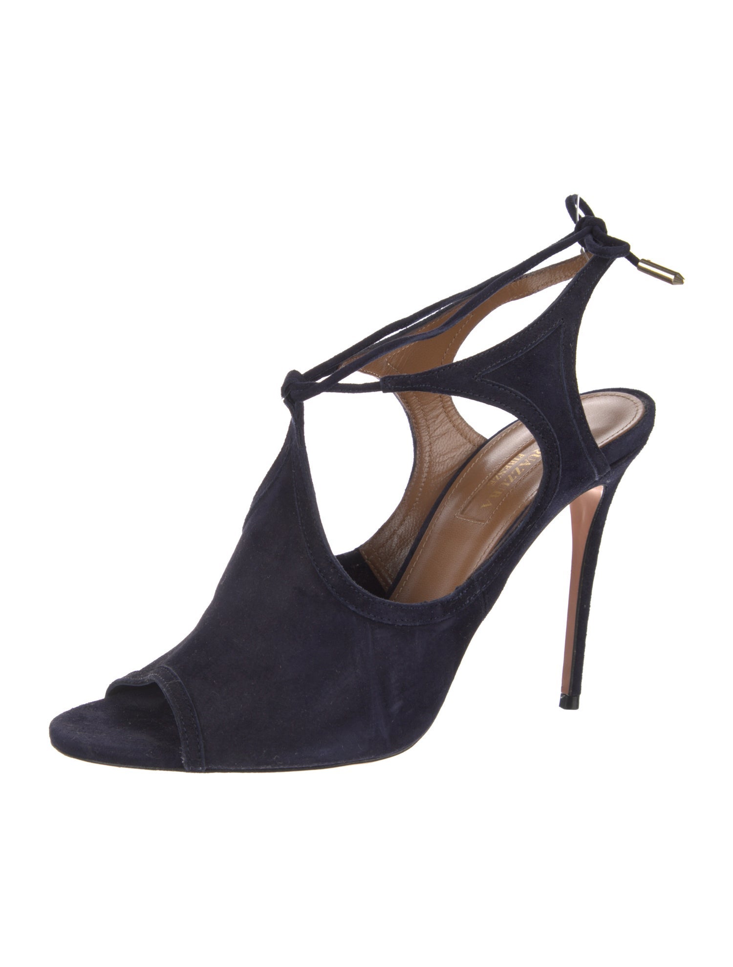 Aquazzura Suede T-Strap Sandals