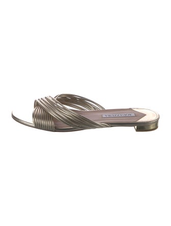 Aquazzura Patent Leather Slides