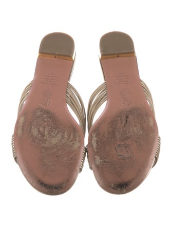 Aquazzura Patent Leather Slides