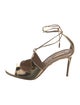 Aquazzura Patent Leather T-Strap Sandals