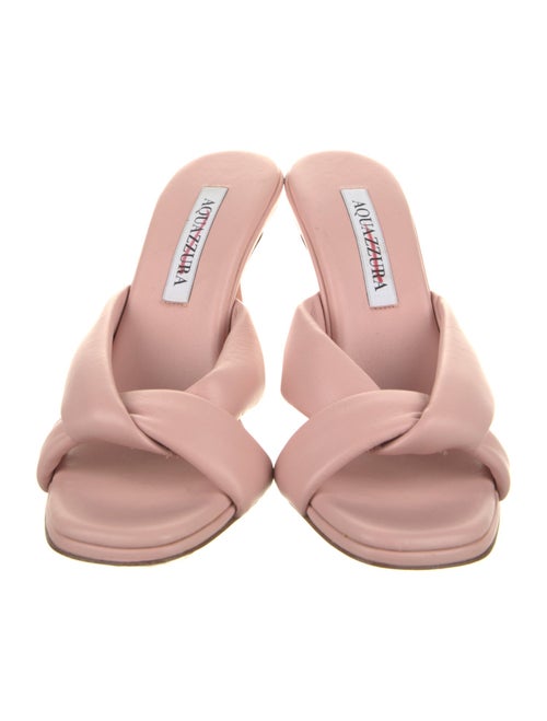 Aquazzura Leather Slides