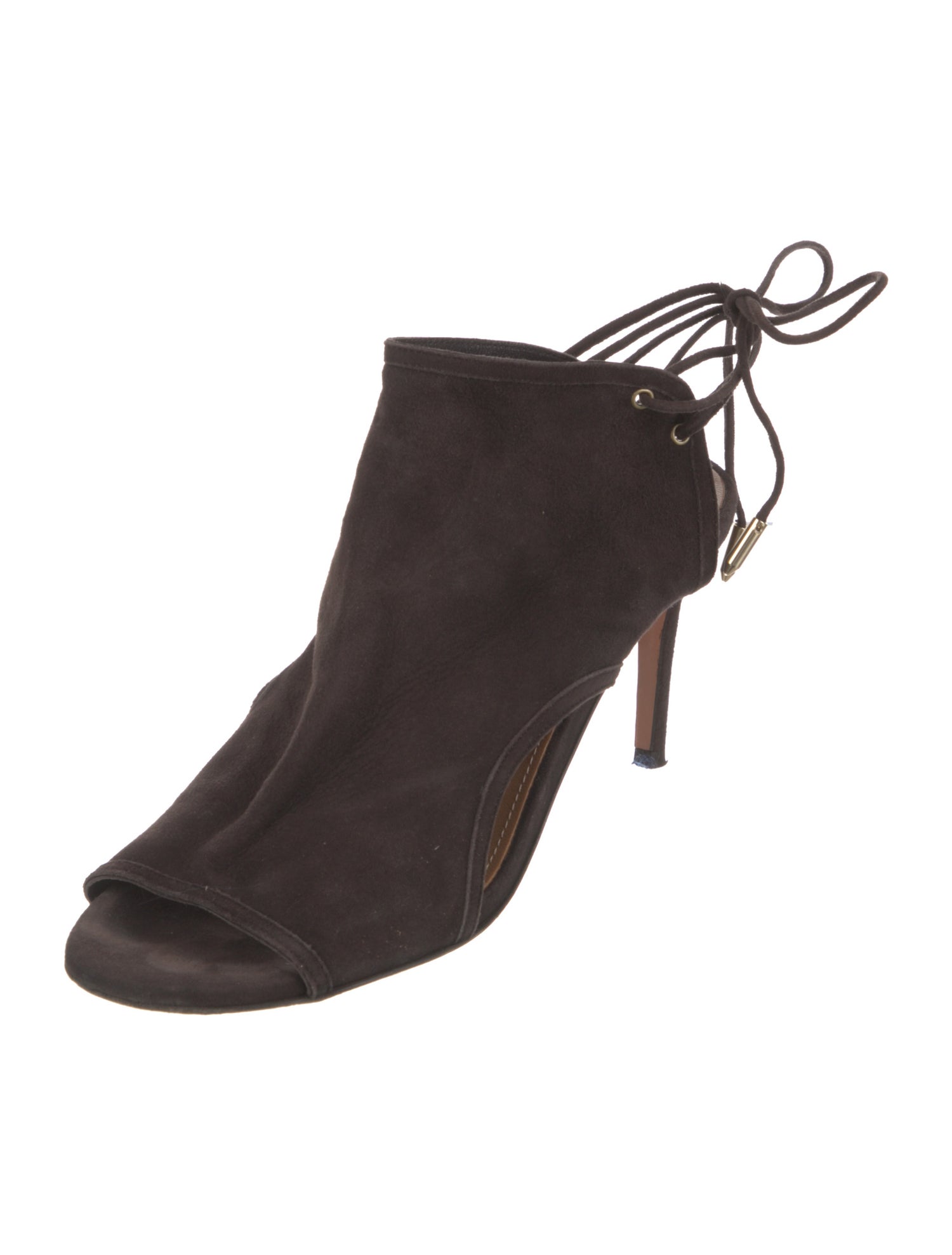 Aquazzura Suede Slingback Sandals