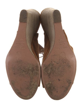 Aquazzura Suede Cutout Accent Espadrilles