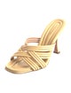 Aquazzura Raffia Slides