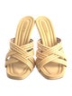 Aquazzura Raffia Slides