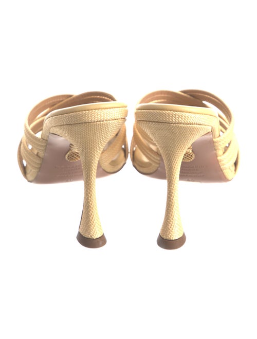 Aquazzura Raffia Slides