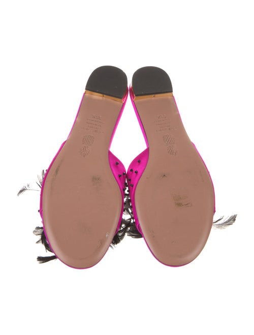 Aquazzura Satin Slides