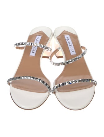 Aquazzura Patent Leather Slides