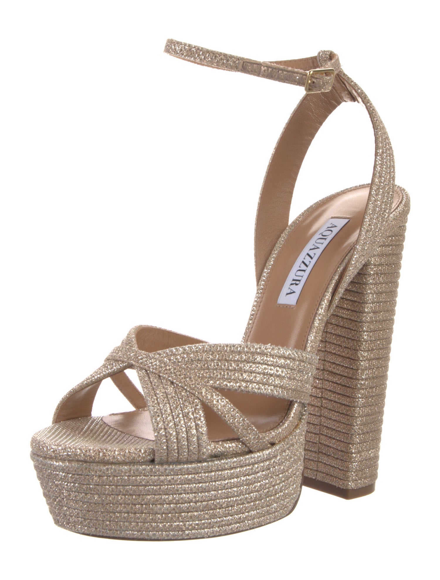 Aquazzura Glitter Accents Espadrilles