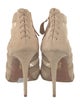 Aquazzura Suede Mesh Accents Boots