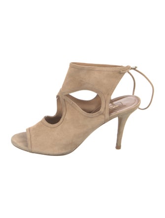 Aquazzura Suede Mules