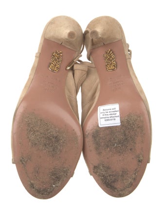 Aquazzura Suede Mules