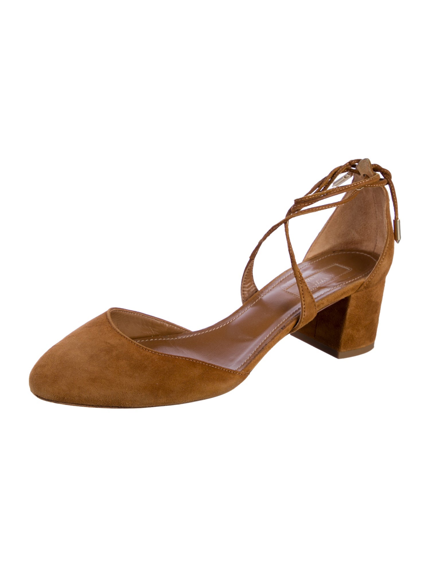 Aquazzura Suede Slingback Pumps