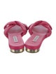 Aquazzura Leather Slides