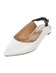 Aquazzura Leather Slingback Flats