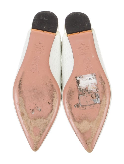 Aquazzura Leather Slingback Flats