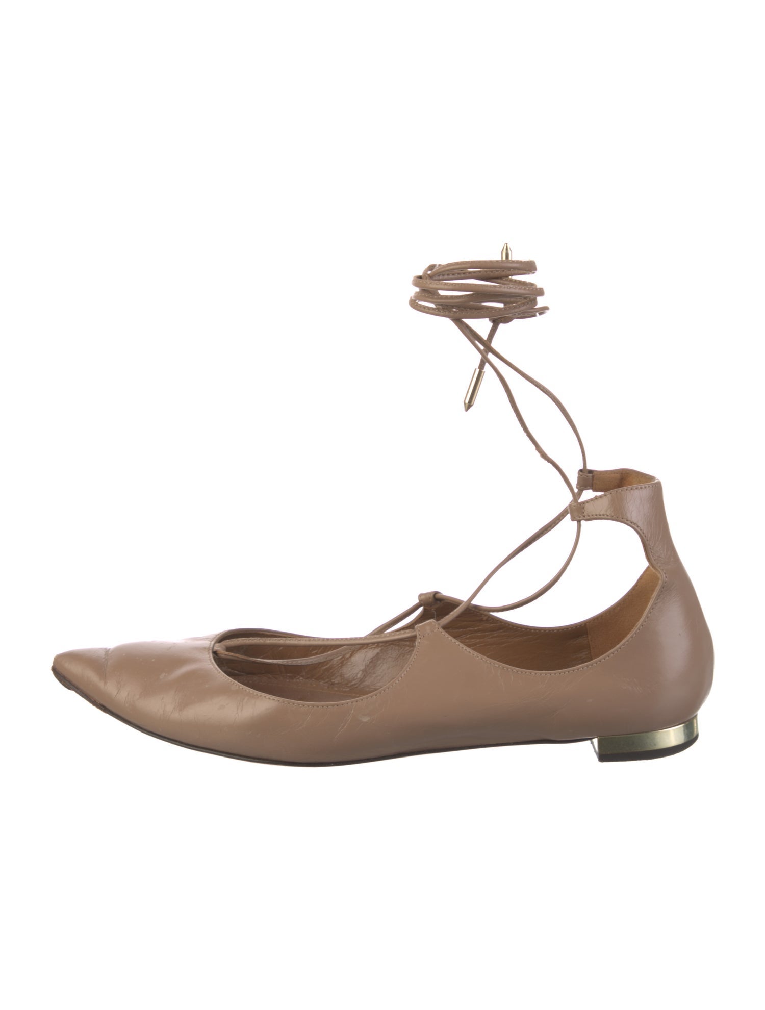 Aquazzura Leather Flats