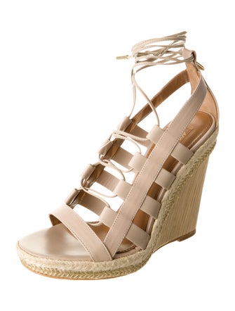 Aquazzura Leather Espadrilles